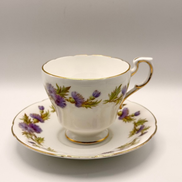 Other - Vintage 1950s Paragon Highland Queen Thistle Teacup & Saucer Set